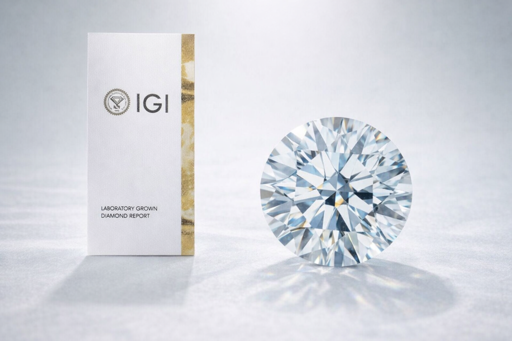 3.00 Carat IGI Certified Lab Grown Round Diamond