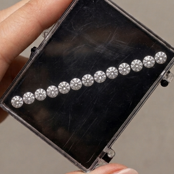 1.CT to 1.10CT size Lab grown Diamond